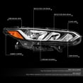 thumbnail image 3 of DNA Motoring For 2020-2022 Nissan Sentra S SV Passenger Right RH Side Factory Style Headlight Lamp, 3 of 7