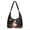Black Musical Snowman, variant on Green Christmas Elf Printed Padded Hobo Bag for Women, Large Capacity Crossbody Purse with Matching Pendant Adjustable Strap for Winter Travel Holiday Shopping Daily Use
