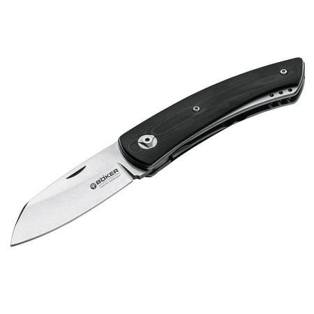 BOKER TREE BRAND Model 10 EDC Black G-10 Liner Lock CPM 154 Pocket Knife (Best Edc Knife Brands)