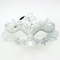 thumbnail image 1 of Masquerade Mask For Women, Colorful Painting Rhinestone Inlaid Metal Half Face Cover Cosplay Costume For Cosplay Theme Party, 1 of 9