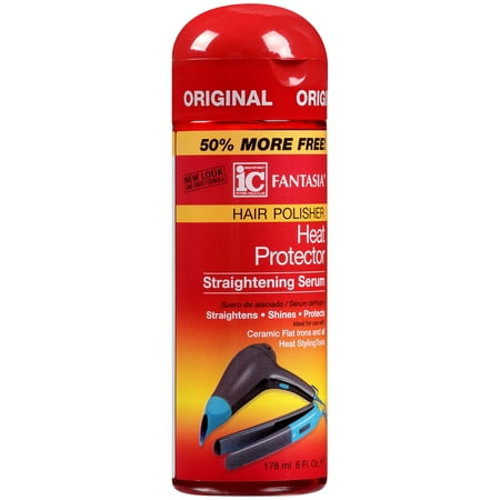 Fantasia High Potency IC Original Heat Protector Straightening Serum, 6 fl (Best Hair Serum For Straightening Curly Hair)