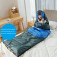 thumbnail image 1 of LJNYFDC Sac de Couchage Lavable en Machine Rectangulaire pour Adulte avec Fermeture Éclair Doublure Douce Design Réglable Lavable en Machine pour Randonnée en Plein Air, 1 of 6
