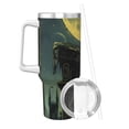 thumbnail image 2 of Pofeuu MoonNight Sky Crow Print 40oz Ice Bully With Handle And Straw Stainless Steel Vacuum Insulated Cup And 2 In 1 Straw Lid, 2 of 8