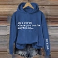 thumbnail image 5 of Baberdicy on Sale Women's Oversized Hoodie Slogan Letter Graphic Long Sleeve Sweatshirt Aesthetic Pullover with Pockets Orange Xl, 5 of 5