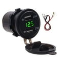 thumbnail image 2 of Voltímetro para motocicleta, voltímetro para automóvil con doble USB a prueba de agua, cargador de automóvil digital a prueba de agua Mejore su experiencia, 2 of 9