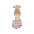 thumbnail image 3 of BLISSFUL STEP Women's Shoes Glitter Ankle Strap Buckle Open Toe Stiletto Heels Sandals Purple 7, 3 of 9
