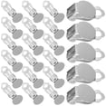 thumbnail image 3 of Shisuyan 100Pcs Silver Clip On Earrings For Daily Life Alloy Non Piercing Design Body Jewelry, 3 of 8