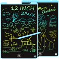 thumbnail image 1 of Tableta de escritura LCD Electight de 12 pulgadas, paquete de 2 para niños, azul, 1 of 7