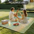 thumbnail image 4 of Sunflowers Outdoor Rug for Patio/Deck/Porch, Non-Slip Large Area Rug 4 x 6 Ft, Modern Bee You Are My Sunshine Green Indoor Outdoor Rugs Washable Area Rugs, Reversible Camping Rug Carpet Runner, 4 of 8