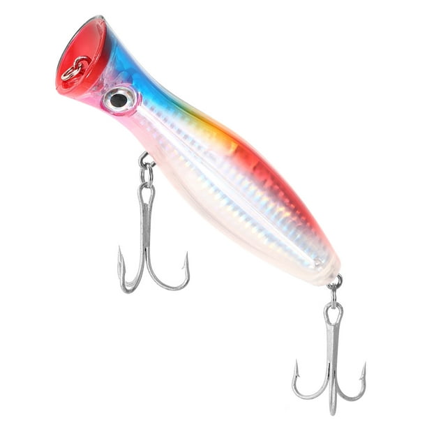 Yangxue002 12cm / 45g Large Popper Lure Artificial Seal Lure 3d Eyes Hard Popper Fishing Lure With Hooks And Ring For Saltwater Freshwater Red