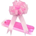 thumbnail image 1 of 20 Pack Pull Bows Large Satin Ribbon Florist Pink Pull Bows for Gift Wrapping, Wedding Cars(Pink), 1 of 4