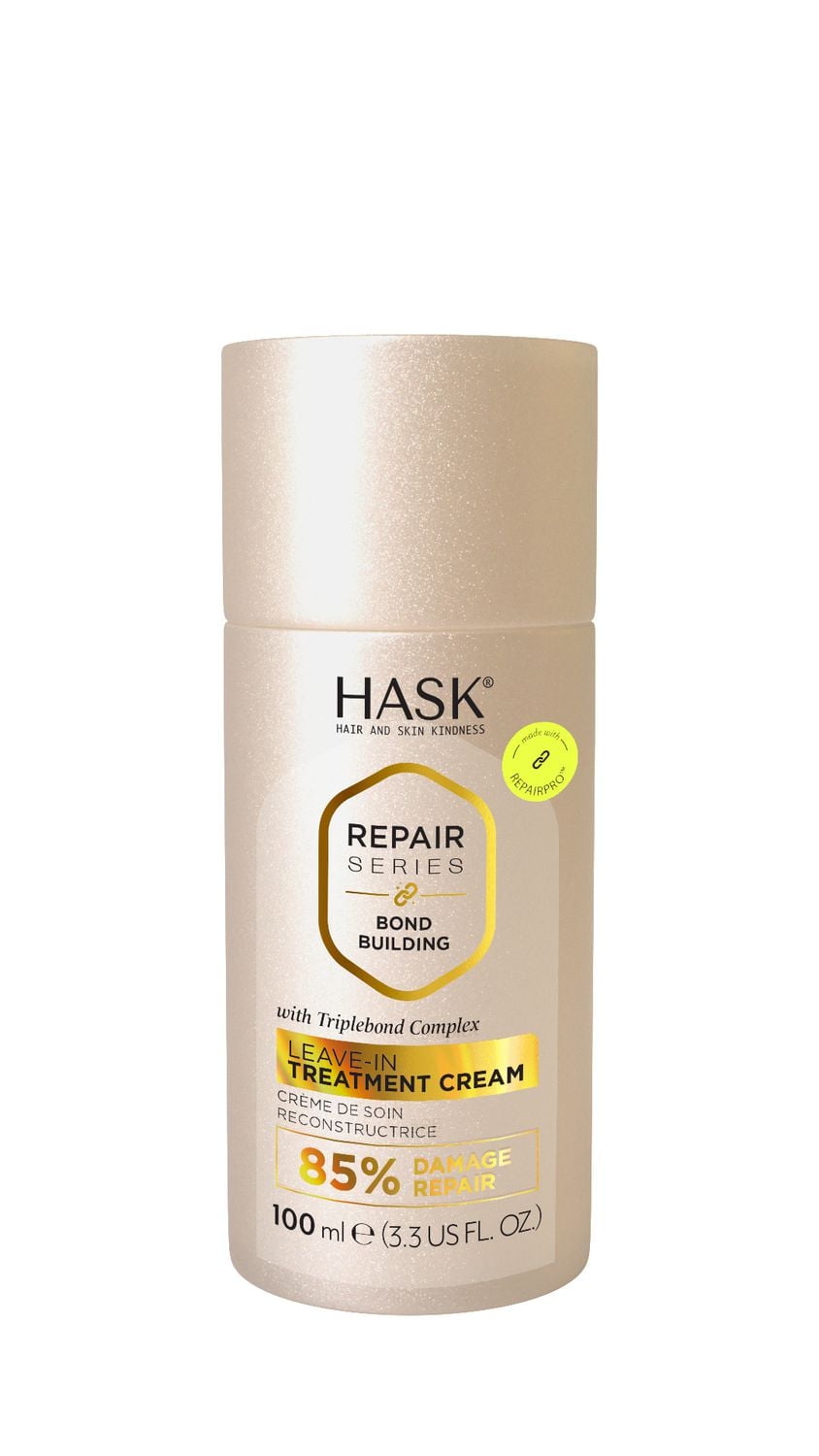 Hask Repair Series Bond Building Leave-In Treatment Cream. Up to 85% Damage Repair