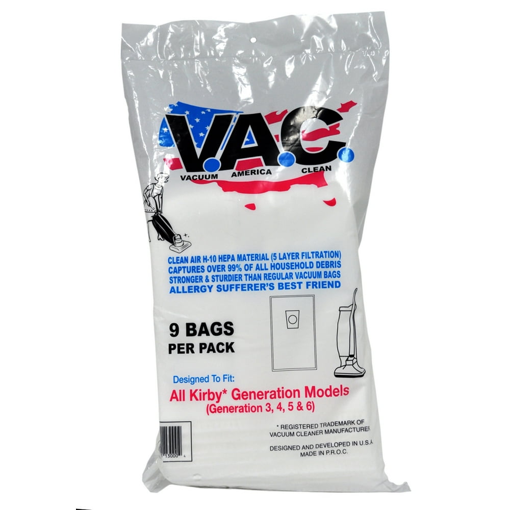 Vacuum America Clean HEPA Vacuum Bags Designed To Fit Kirby Generation Upright Vacuums Walmart