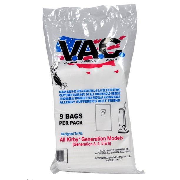 Vacuum America Clean HEPA Vacuum Bags Designed To Fit Kirby Generation