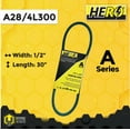 thumbnail image 2 of HERO® 1/2 inch x 30 inch Aramid Kevlar Lawn Mower Belt Replacement For Reference A28 4L300, 2 of 2