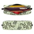 thumbnail image 2 of Fotbe Green Snake Estuche para Lápices de Cuero con Estampado, Estuche con Cremallera Resistente, Organizador Compacto y Elegante para Papelería, 2 of 7