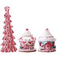 thumbnail image 5 of Adornos de decoración para árbol de Navidad con castillo luminoso de Navidad 2023, arcilla suave, lindos accesorios para macarrones, suministros para fiestas navideñas, 5 of 5