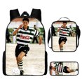 thumbnail image 1 of Football Star Cristiano Ronaldo Backpack Printed Three-Piece Set Children'S Schoolbag Elementary And Middle School Students Backpack Pencil Case, 1 of 2