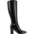 thumbnail image 2 of Bandolino Womens Brenda Block Heel Faux Leather Knee-High Boots, 2 of 3