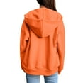 thumbnail image 5 of Fgvctg Hoodies for Women Fleece Zip Up Hoodie Oversized Sweatshirts Comfy Plus Size Fall Outfits Casual Jackets Women's Clothing with Pockets Orange XL, 5 of 6