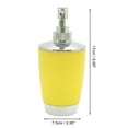 thumbnail image 4 of Unique Bargains 1 Set Elegant Soap Pump Dispenser Toothbrush Holder and Soap Dish Set for Bathroom for Laundry Rooms Yellow, 4 of 6