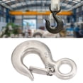 thumbnail image 3 of Industrial Lift Hook, Lifting Hook S304 Stainless Steel Rustproof Glossy Finish 1T Load Bearing  For Construction Site, 3 of 8