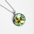 thumbnail image 4 of Pear Glass Design Circular Pendant Necklace - Stunning Jewelry for All Occasions, 4 of 5