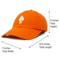 thumbnail image 3 of DALIX Soft Serve Ice Cream Hat Cotton Baseball Cap in Orange, 3 of 7