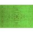 thumbnail image 1 of Ahgly Company Indoor Rectangle Oriental Green Traditional Area Rugs, 2' x 5', 1 of 4