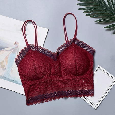 

Lenago Womens Bras Patchwork Underwired With Breast Pad Sexy Lace Lingerie Everyday Bras Everyday Underwear Bras Size Free Size on Clearance