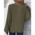 thumbnail image 5 of Women Lightweight Sweaters Ribbed Solid Color Design 5XL Plus Size Sweaters for Womens Long Sleeves Oversized Pullover Tops Relaxed Fit Cogild, 5 of 6