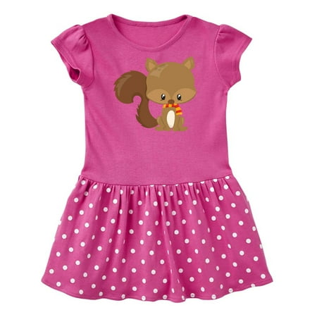 

Inktastic Cute Squirrel With Fluffy Tail And A Scarf Gift Baby Girl Dress