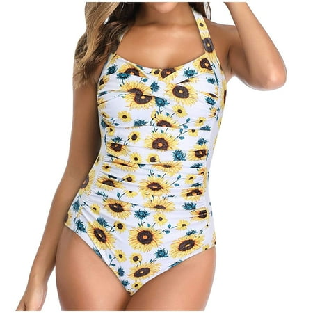 B91xZ Swimsuit Women Swimsuit Bikini Push Up Piece Padded One Monokini Bathing Swimwear Suit Women Swimwears Tankinis Set Denim Shorts White S