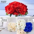 thumbnail image 4 of Efavormart 2 Pack | CORAL Rose & Hydrangea Artificial Silk Flowers Bouquet, 4 of 11
