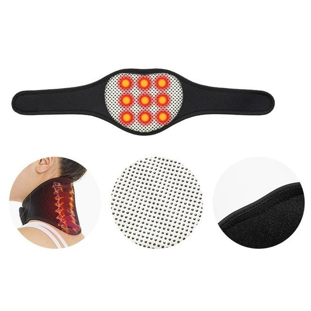 Self Heating Magnetic Neck Brace Collar Pain Relief Heat Pad