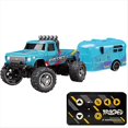 thumbnail image 1 of Mini Camión Monstruo Teledirigido, Escala 1:64, Todoterreno, Coche de Escalada, Control Remoto de 2,4 GHz, Juguete para Niños, Regalo, Azul., 1 of 8