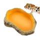 thumbnail image 1 of Reptile Water Bowl, Snake Tank Basin Dish, Feeding Station, Terrarium Decoration, 1 of 5