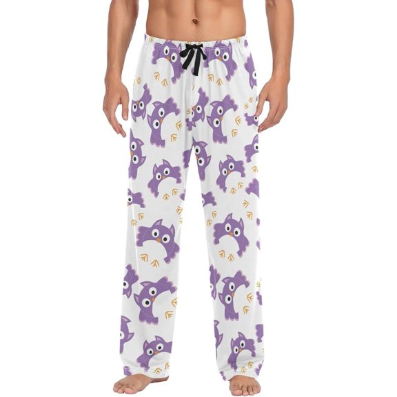 GZHJMY Owl Pajama Pants for Men, Lounge Pants Lightweight Men Pajama Bottoms with Drawstring Pockets, Christmas New Year Birthday Gifts, XX-Large