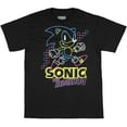 thumbnail image 2 of Sonic The Hedgehog Shirt For Boys Glow-In-The-Dark Neon Graphic Youth Video Game T-shirt, 2 of 4