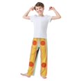 thumbnail image 2 of FORMRS Boys Pajama Pants with Pockets Size 6-8Y Kids Lounge Sleep Bottoms, Stripes and Circle, 2 of 8