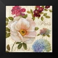 thumbnail image 2 of Nan 15x15 Black Modern Framed Museum Art Print Titled - Paris Fleurs, 2 of 5