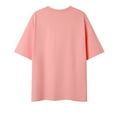 thumbnail image 4 of Camisas de Manga Corta de los Hombres Color Sólido de Ajuste Cuello Redondo Tops Casuales, Verano Y Primavera, Camisas Casuales de los Hombres, 4 of 6