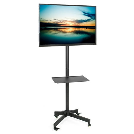 Vivo Mobile Tv Cart For Lcd Led Plasma Flat Panel Trolley Floor Vivo Mobile Tv Cart For Lcd Led Plasma Flat Panel Trolley Floor Stand W Wheels