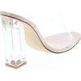thumbnail image 5 of Cape Robbin Shoes Fusion Translucent Block High-Heel Mule Open Toe Sandal, Nude, 6, 5 of 7