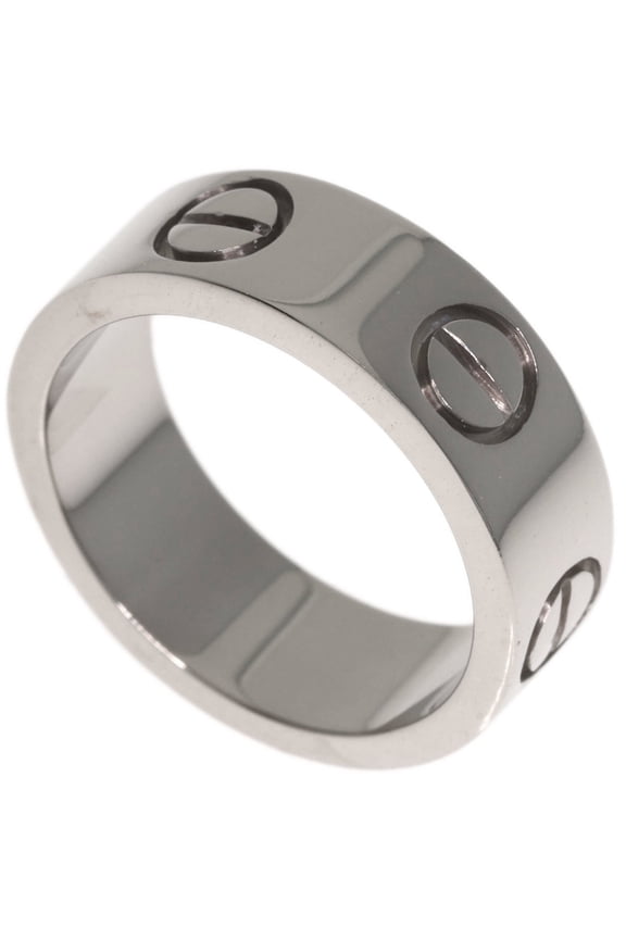 Pre-Owned Cartier Love Ring #45, 18K White Gold, Women's Ring, CARTIER