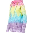 thumbnail image 3 of MV Sport Women's Courtney Burnout V-Notch Hooded Sweatshirt, 3 of 3