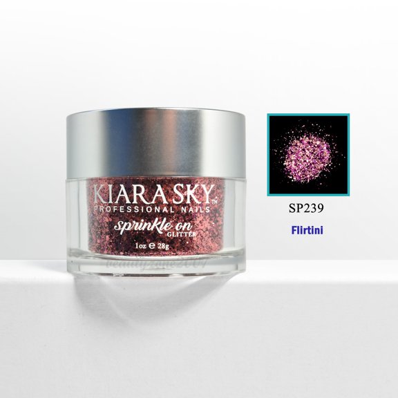 Kiara Sky Sprinkle On Glitter Nail Powder SP239 - Flirtini 1oz