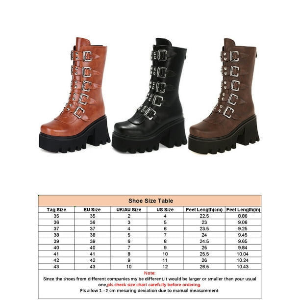 Platform boots hotsell size 5
