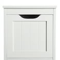 thumbnail image 4 of Yaheetech Armoire de Salle de Bain Autoportante à 3 Niveaux, Blanc, 4 of 7