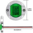 thumbnail image 2 of 4 Pack LED Boat Light 12V Round Marine Lamp LED Transom Mount Light for Boat Dec, 2 of 5